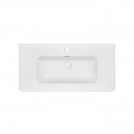 Раковина Qtap Albatross 9H 1000х460х180 White с донным клапаном QT01119100HW