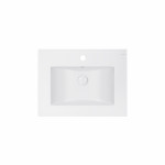 Раковина Qtap Albatross E 600х460х180 White с донным клапаном QT01119060EW
