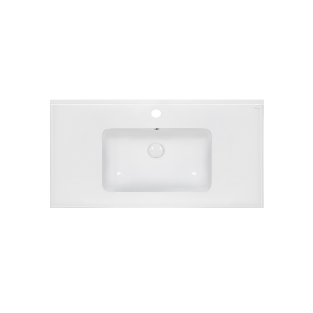 Раковина Qtap Albatross E49 1000х490х200 White с донным клапаном QT01119100E49W