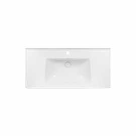 Раковина Qtap Albatross 5C 1000х480х210 White с донным клапаном QT01115100CW