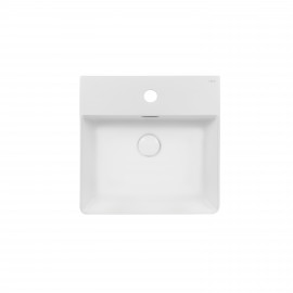 Раковина Qtap Nando C 405х405х125 White с донным клапаном QT12117040CW