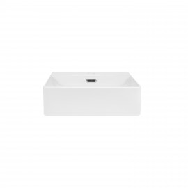 Раковина Qtap Nando C 405х405х125 White с донным клапаном QT12117040CW