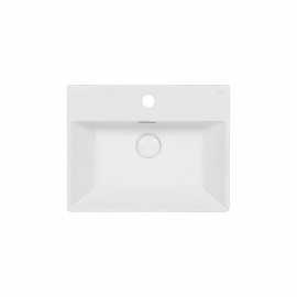 Раковина Qtap Nando K 410х355х125 White с донным клапаном QT12117041KW