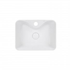 Раковина-чаша Qtap Crow 400х300х140 White с донным клапаном QT05117040JW