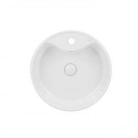 Раковина-чаша Qtap Scorpio 460х460х155 White с донным клапаном QT14117046LW