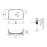 Раковина-чаша Qtap Cardinal 600х380х140 White с донным клапаном QT04117060TW