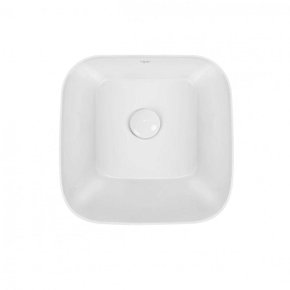 Раковина-чаша Qtap Scorpio 350х390х120 White с донным клапаном QT14112241W