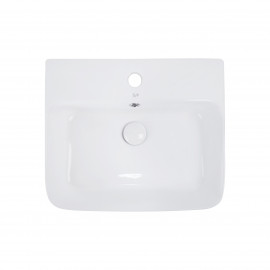 Раковина Qtap Virgo 485x410x125 White с донным клапаном QT18112258W