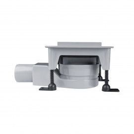 Трап Qtap Aquarius CRM6011304 точечный с комбинированным затвором и нержавеющей решеткой