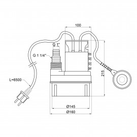 Насос дренажный Womar SNQ350-1 0,35 кВт