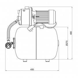 Насосная станция Womar AT-SGC600 0,6 кВт