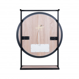 Зеркало Qtap Taurus 700х850х140 Black/Whitish oak с LED-подсветкой QT2478ZP700BWO