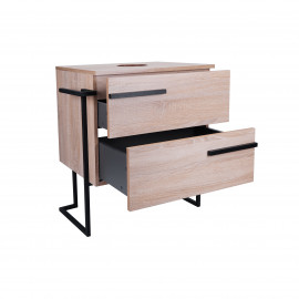 Тумба напольная Qtap Taurus 600х616х437 Whitish oak со столешницей QT2480TNT603WO