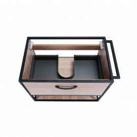 Комплект Qtap Taurus 700х580х437 Whitish oak тумба подвесная + раковина врезная QT2472TPT703WO