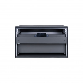 Тумба подвесная Qtap Virgo 800х476х469 Black/White со столешницей QT1879TPА802BW