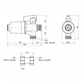 Фильтр-грязеуловитель Icma 3/4