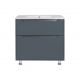 Комплект Qtap Scorpio 810х825х460 Graphite тумба напольная + раковина врезная QT1471TNВ8023080CG