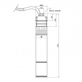Насос погружной вихревой Womar 4SKM-150 1,1 кВт с пультом