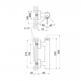 Смеситель для душа Qtap Robin 4060102B