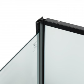 Душевой бокс Lidz Majatek SB100x100.BLA.LOW.TR, стекло прозрачное 5 мм без поддона