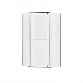 Душевая кабина Lidz Dozorca SC90x90.CRM.LOW.TR, стекло прозрачное 6 мм без поддона