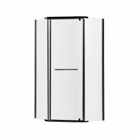 Душевая кабина Lidz Dozorca SC90x90.BLA.LOW.TR, стекло прозрачное 6 мм без поддона