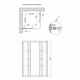 Душевая кабина Lidz Wiezak SC90x90.SAT.LOW.L, стекло Linie 4 мм без поддона