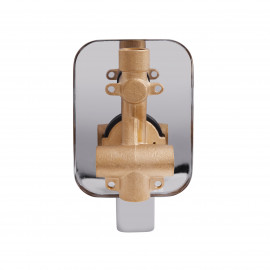 Смеситель скрытого монтажа для душа Qtap Vlasta 6028102NC на два потребителя