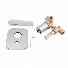 Смеситель скрытого монтажа для душа Qtap Vlasta 6028102NC на два потребителя