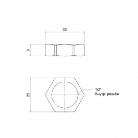 Контргайка SD Plus 1/2