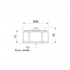 Заглушка SD Plus 1/2