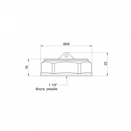 Заглушка SD Plus 1 1/4