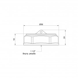 Заглушка SD Plus 1 1/2