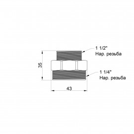 Ниппель SD Plus 1 1/2