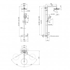 Душевая система Qtap Scorpio 51105OGС