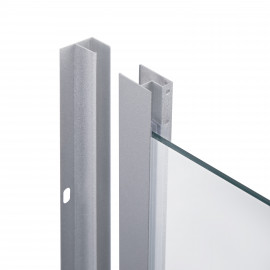 Набор Lidz душевая кабина Wiezak SC80x80.SAT.LOW.L, стекло Linie 4 мм + поддон Mazur