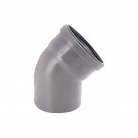 Колено ПВХ канализационное 110, 67°