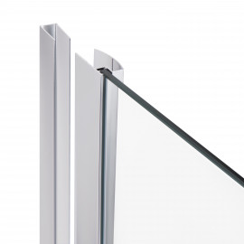 Набор Lidz душевая кабина Dozorca SC90x90.CRM.LOW.TR, стекло прозрачное 6 мм + поддон Diament