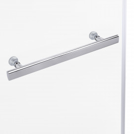 Набор Lidz душевая кабина Dozorca SC90x90.CRM.LOW.TR, стекло прозрачное 6 мм + поддон Diament