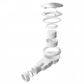 Набор Qtap душевая кабина Gemini CRM1018RC6 Clear 2020x1000x800 мм + поддон Tern 301812C 100x80x12 см с сифоном