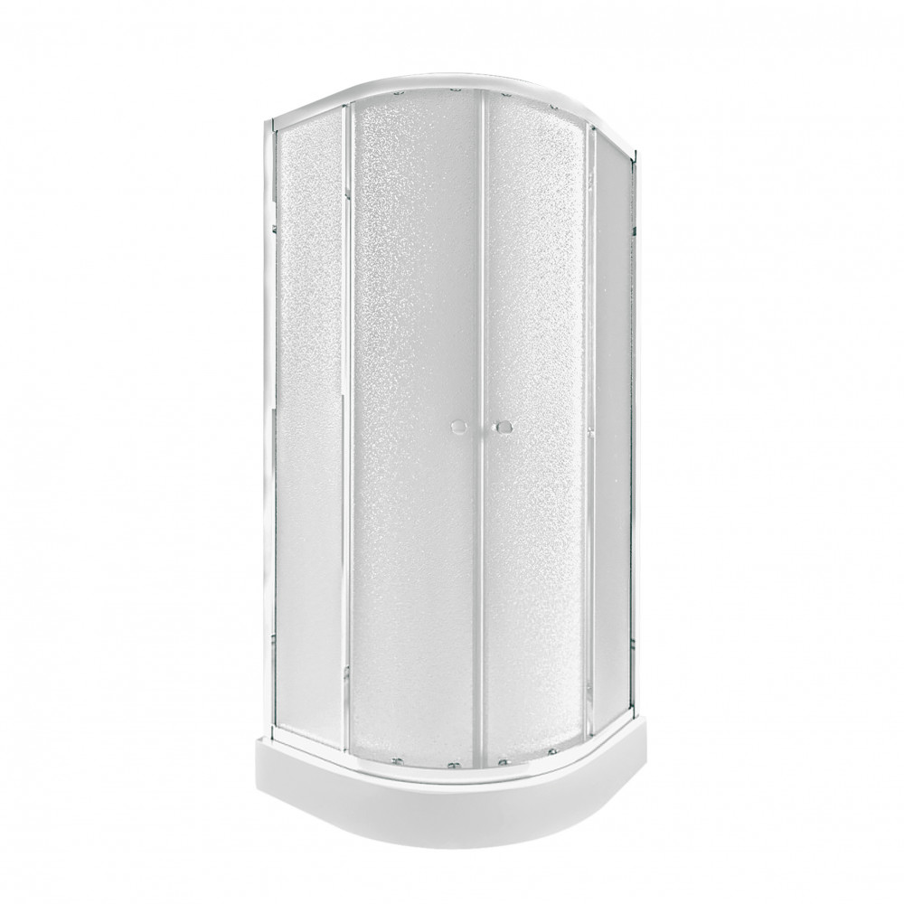 Набор Qtap душевая кабина Presto CRM1088AP5 Pear 1970x800x800 мм + поддон Robin 308812C 80x80x12 см с сифоном