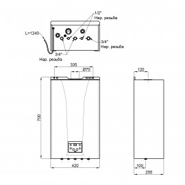 Котел газовый Sime Mia HE 30 ErP 26 кВт двухконтурный