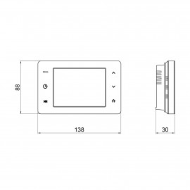Недельный программируемый термостат Thermo Alliance ТА-2701WiFi сенсорный c WiFi