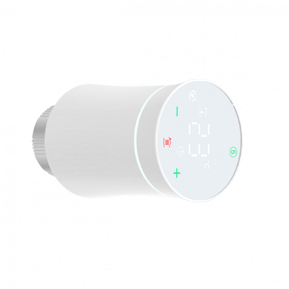 Беспроводной програмируемый сервопривод для термостатического крана (Белый матовый) ZTRV-BY-100(W)