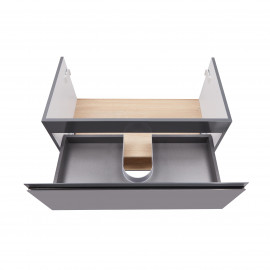 Тумба подвесная Qtap Robin 900х580х500 GRAPHITE/WHITISH OAK QT1374TPВ9002NGWO