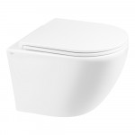 Унитаз подвесной Qtap Robin New безободковый с сиденьем Soft-close QT1333046EUQW