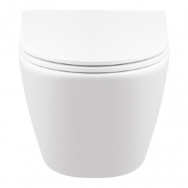 Унитаз подвесной Qtap Robin New безободковый с сиденьем Soft-close QT1333046EUQW