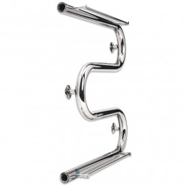 Водяной полотенцесушитель Laris Змеевик 30 РС3 500 х 500 с 2-мя полками 1/2''