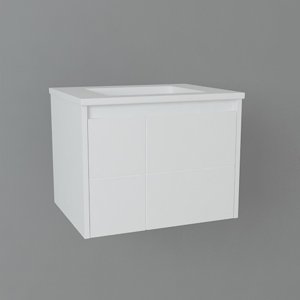 0020110W LAGUNA Тумба 60 з раковиною, білий