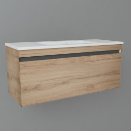 0022120L UP Тумба 100 з раковиною, світлий дуб